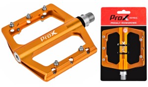 PEDAŁY  PROX STIG 24 ZŁOTE ALUMINIOWE PLATFORMA PINY OŚ CR-MO