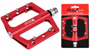 PEDAŁY  PROX STIG 24 CZERWONE ALUMINIOWE PLATFORMA PINY OŚ CR-MO