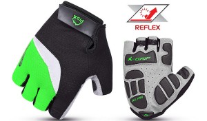 RĘKAWICZKI PROX KRÓTKIE ULTIMATE ZIELONE XL GEL PRO, AIR VENT, REFLEX