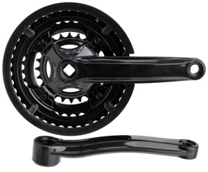 MECHANIZM KORBOWY  PROX 42/34/24Z STAL CZARNY Z OSŁONĄ 170MM