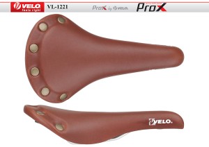 SIODEŁKO VELO  PROX  VL-1221 FIX BIKE BRĄZOWE ZONE CUT