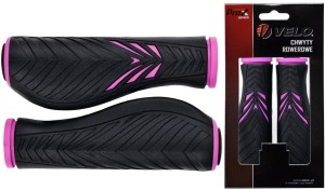 CHWYTY VELO PROX VLG-1133AD2 130mm RÓŻOWO-CZARNE COMFORT GEL