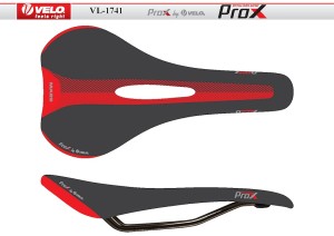 SIODEŁKO VELO  PROX  VL-1741 MARS CZARNO-CZERWONE