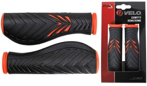 CHWYTY VELO PROX VLG-1133AD2 130mm POMARAŃCZOWO-CZARNE COMFORT GEL