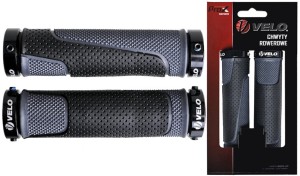 CHWYTY VELO PROX VLG-776AD3 129mm GEL CZARNO-SZARE SKRĘCANE