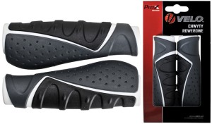 CHWYTY VELO PROX VLG-709AD3 130mm BIAŁO-CZARNO-SZARE COMFORT GEL