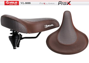 SIODEŁKO VELO  PROX  VL-8088 BRĄZOWO-BIAŁE CRUISER