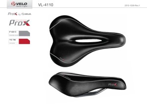 SIODEŁKO VELO  PROX  VL-4110 CZARNE  D2, ZONE FULL CUT, GEL