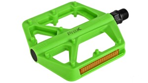 PEDAŁY  PROX BASE 42 ZIELONE NYLON, OŚ BORONOWA, ODBLASKI