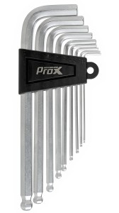 KLUCZ  PROX IMBUSOWY - KOMPLET 9 SZT. WR-34 SREBRNY