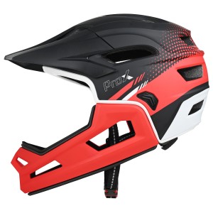 KASK PROX CAGE II CZERWONO-CZARNY, M (55-58cm)