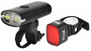 ZESTAW LAMP  PROX KAPELLA SET 1600Lm + ARA I 50Lm, POWER BANK, RING, SAFE, MEMORY MODE, GARMIN, USB-C