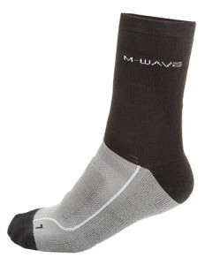 SKARPETY M-WAVE DŁUGIE SZARO-CZARNE roz. 43/46