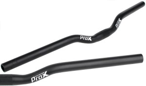 KIEROWNICA  PROX ALU GIĘTA 25,4/640/30mm - CZARNA MATOWA