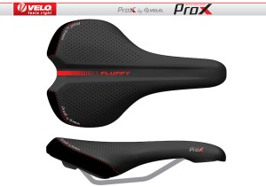 SIODEŁKO VELO  PROX  VL-3530 FLUFFY CZERWONE