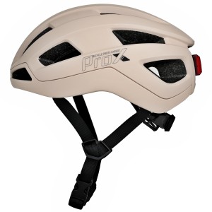 KASK PROX  MAGNETO LED JASNY BEŻ  M/L(55-58CM)