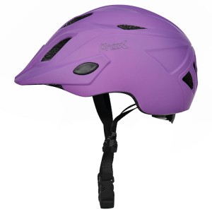 KASK PROX DZIECIĘCY FLASH LED IN-MOULD ROZM: M PURPUROWY