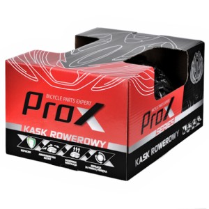 KASK PROX THUNDER ROZM:  XL CZERWONY-KARBON LOOK (61-63cm)