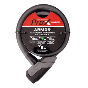 ZAMKNIĘCIE  PROX ARMOR SPIRALA 12x1800 MM. 2 x KLUCZYK