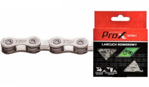 ŁAŃCUCH  PROX S12ES2 12 RZĘD. 126L, E-BIKE SREBRNY ZAPINKA BOX