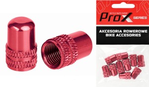 NAKRĘTKA NA ZAWÓR PROX AV-02 SCHREDER CZERWONA, ALUMINIOWA