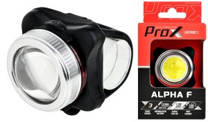 LAMPA PRZÓD PROX  ALPHA F COB LED BIAŁY, USB