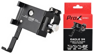 UCHWYT PROX EAGLE X4 ALUMINIOWY DO SMARTPHONA CZARNY,  OBRACANY