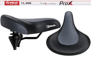 SIODEŁKO VELO  PROX  VL-8088 CZARNO-BIAŁE CRUISER