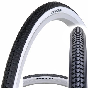 OPONA KENDA 27" X 1 1/4 K103 BIAŁY BOK