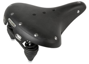 SIODEŁKO SKÓRZANE M-WAVE TREK D.S. CZARNE ( produkt na zamówienie )