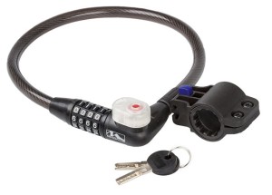 ZAMKNIĘCIE M-WAVE PĘTLA 12MM X 600 TYPU KLIP SZYFR + KLUCZYK ( produkt na zamówienie )