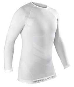 KOSZULKA ROWEROWA TERMOAKTYWNA M-WAVE DŁUGI RĘKAW XL/XXL BIAŁA ( produkt na zamówienie )