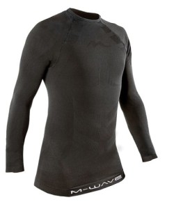 KOSZULKA ROWEROWA TERMOAKTYWNA M-WAVE DŁUGI RĘKAW XS/S CZARNA ( produkt na zamówienie )
